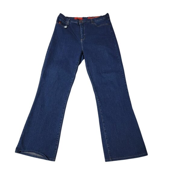 NYDJ Tummy Tuck Bootcut Jeans Size 14 Dark Wash | Made in USA - Picture 2 of 11